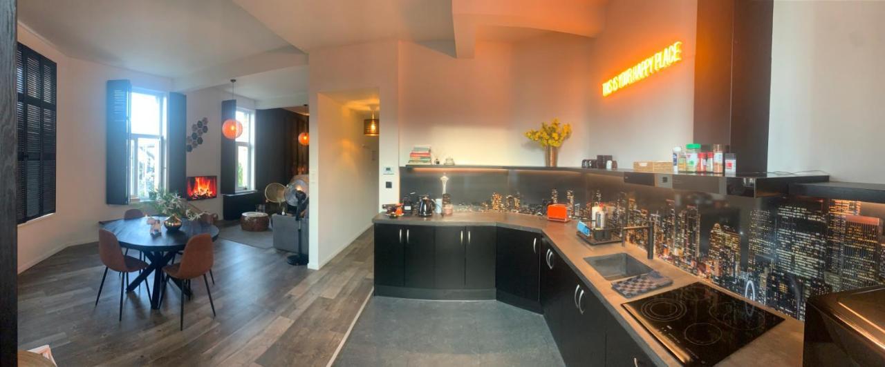 Sleep Inn - Black And Gold Loft Antwerp Cityview Dış mekan fotoğraf