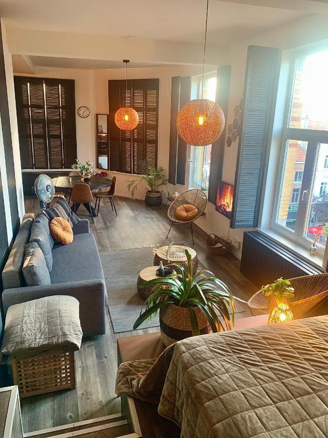 Sleep Inn - Black And Gold Loft Antwerp Cityview Dış mekan fotoğraf